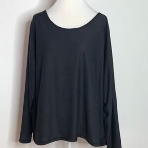 Old Navy Breathe On Go Dry Top 4X Charcol NEW Long Sleeve